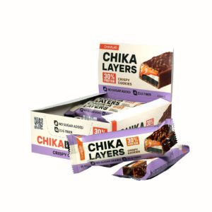 Протеиновый батончик Chikalab – Chika Layers Bombbar - Crispy Cookies (12 шт):изображение