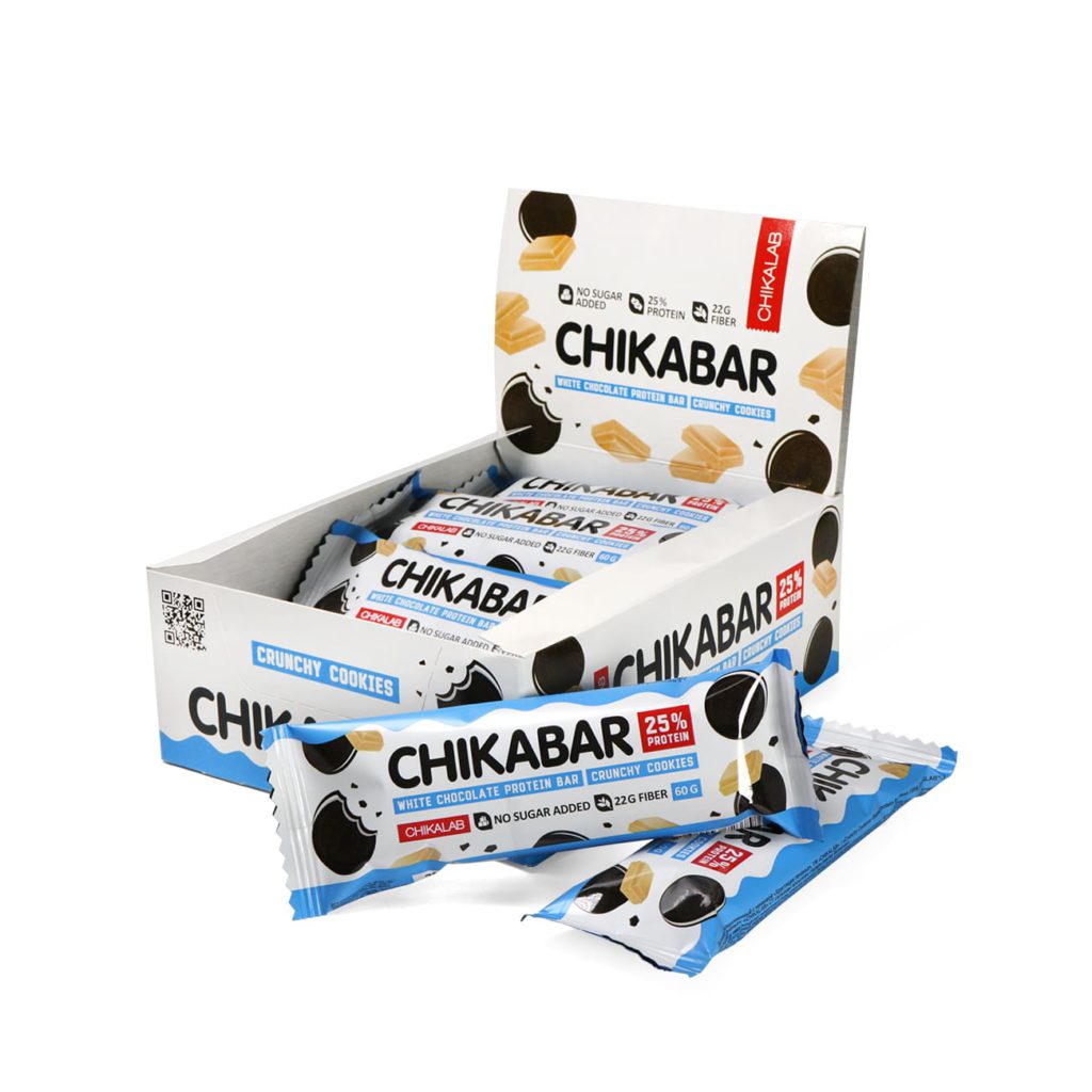 Протеиновый батончик Chikalab – Chikabar Bombbar - Печенье с кремом (12 шт.):изображение